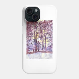 Winter Wonderland Snow Lake Phone Case