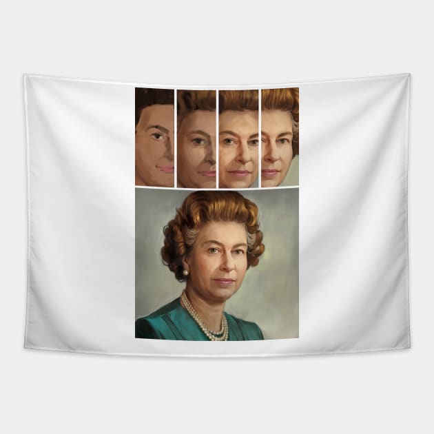 Elizabeth II_mother Tapestry by seejART