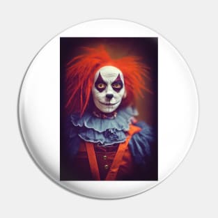 A Creepy, Scary Clown Pin