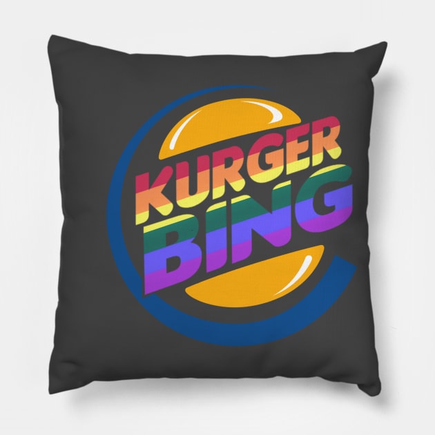 Kurger Bing LGBTQ Logo Pillow by Kurger Bing