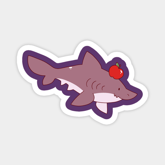 Apple Shark Magnet by saradaboru