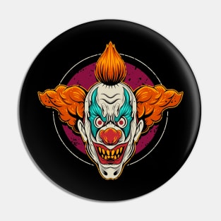 scary clown shirt design Pin