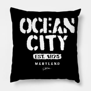 Ocean City, Maryland, Est. 1875 Pillow