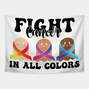 Fight Cancer in all colors Breast Cancer Awareness Mental Health Autism Awareness Tapestry