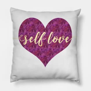 SELF LOVE | Gold Foil Pillow