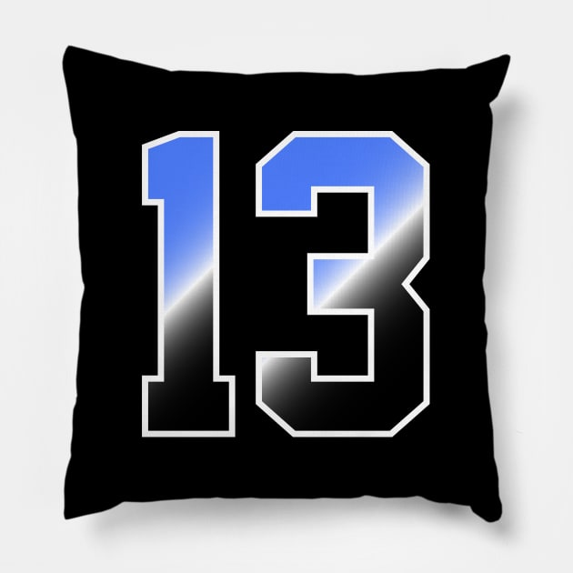 number 13 Pillow by Eric Okore