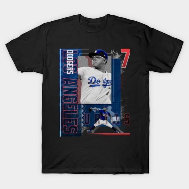 Rinkha Julio Urias Baseball Paper Poster Dodgers 2 Women's T-Shirt