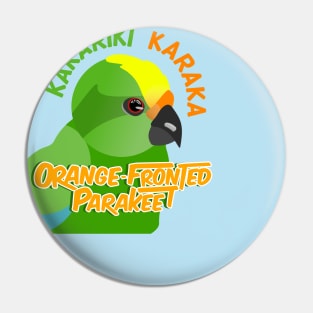 Kakariki Karaka Orange fronted parakeet Pin