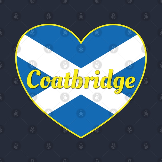 Coatbridge Scotland UK Scotland Flag Heart by DPattonPD