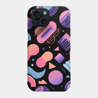 80s Retro Geometric Pattern Phone Case