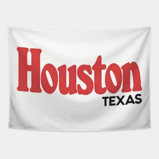 Houston Texas - Retro Design Tapestry