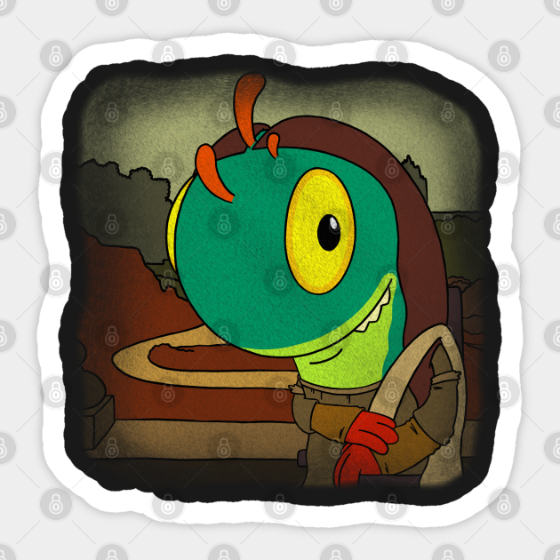 Mrgl Lisa Murloc Autocollant Teepublic Fr Mrgl Lisa Murloc Autocollant Teepublic Fr