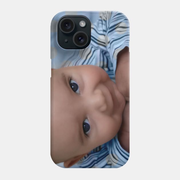 Blue-eyed boy Phone Case by micklyn