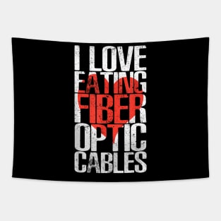 Eating Fiber Cables Tech Humor Geeky Tapestry