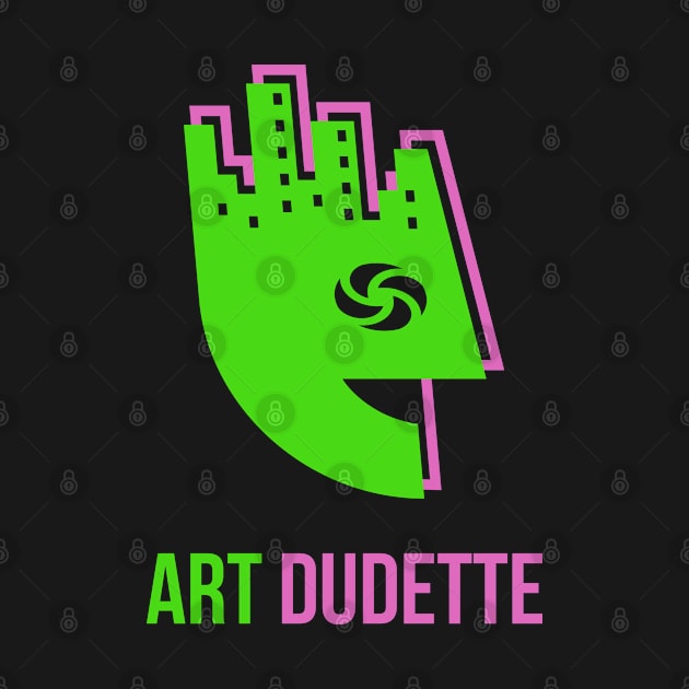 Art Dudette In Lime And Pink by yourartdude