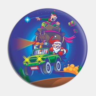 Follow That Star - Santa and Elf - Christmas Pin