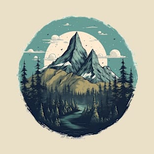 Outdoors, mountains and trees T-Shirt