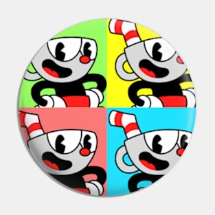 Retro Cuphead Videogame Pin