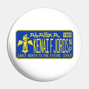 Kenai Fjords National Park license plate Pin