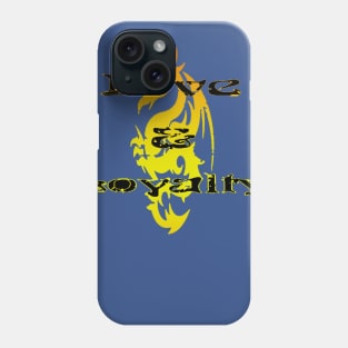 love and loyalty "gold and black" Phone Case