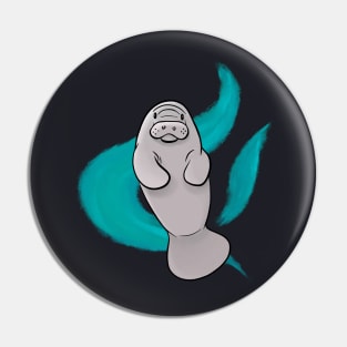 Endangered Cute Manatee Pin