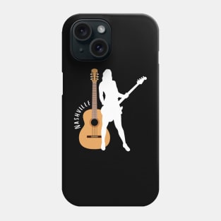 City of Music Nashville Tennessee guitar home of country music USA city break Phone Case