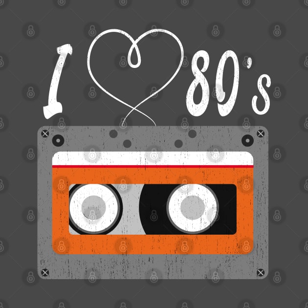 I Love Cassette Audio Tape Vintage by kaza191