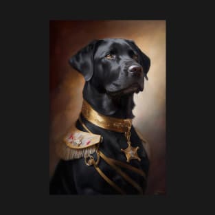 Black Labrador Classic Portrait T-Shirt