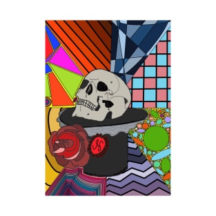 Hat and skull psychedelic T-Shirt