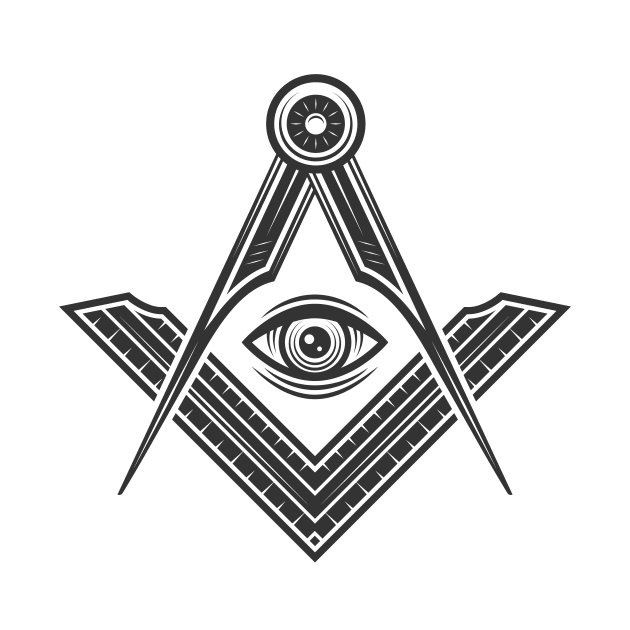 Illuminati logo concept. Freemasonry, Illuminati conspiracy logo template. by DenysHolovatiuk