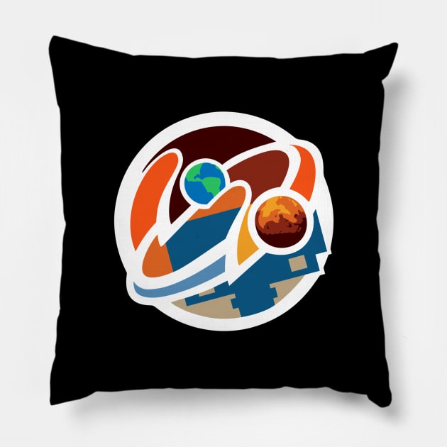 Mars 2020 Perseverance - Mars Rover Mission Patch Pillow by applebubble