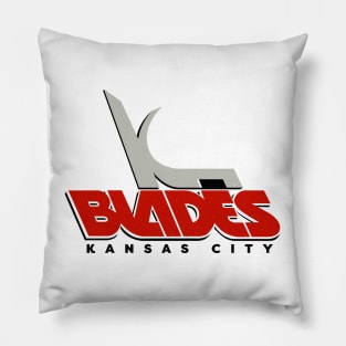 Retro Kansas City Blades Hockey 1990 Pillow