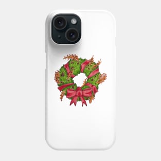 Warm Holiday Wreath Phone Case