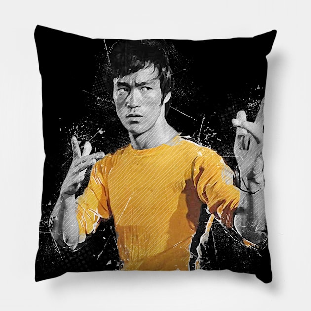 Bruce Lee Pillow by Creativedy Stuff