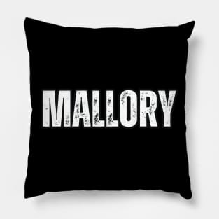 Mallory Name Gift Birthday Holiday Anniversary Pillow