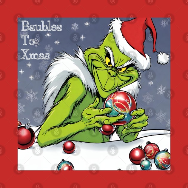 Grinch Baubles by TeawithAlice