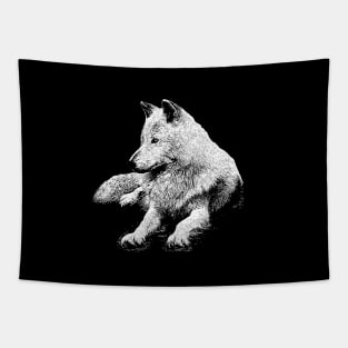 White wolf Tapestry