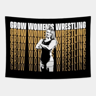 Grow women's wrestling Fade Tapestry