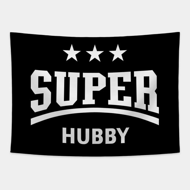 Super Hubby (Husband / White) Tapestry by MrFaulbaum