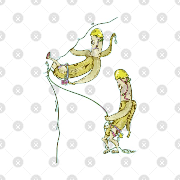 Bananas rock climbing by mailboxdisco