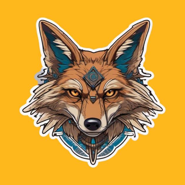Desert Dog, the Seer Coyote TShirt TeePublic