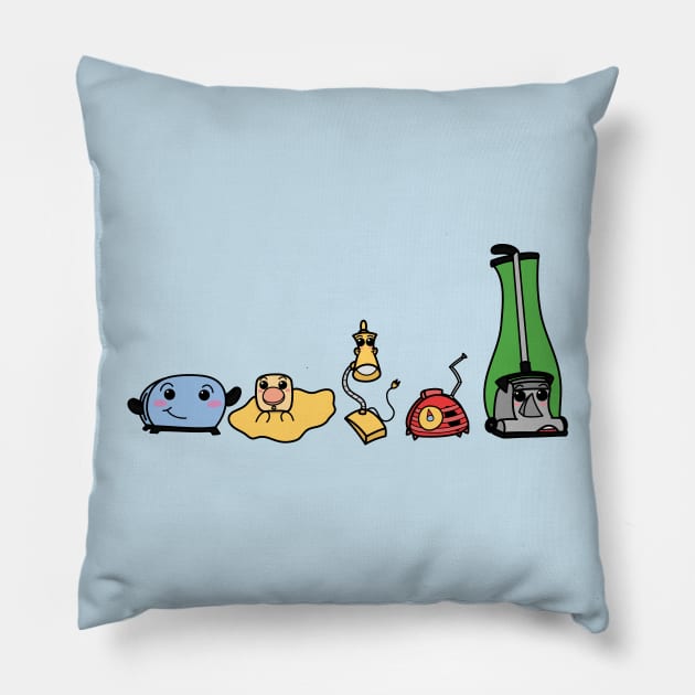 The Gang's All Here! Pillow by alexhefe