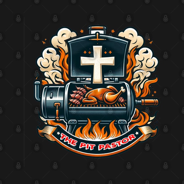 Holy Smokes! Divine BBQ Mastery T-Shirt by Reformed Fire