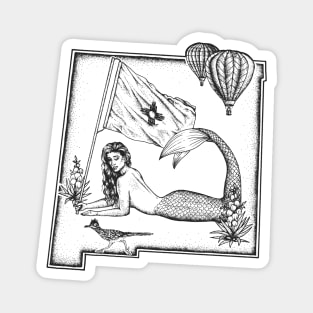 New Mexico Mermaid Magnet