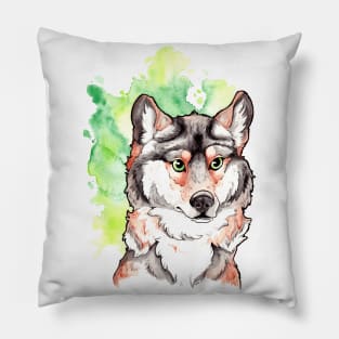 Mexican Gray Wolf Pillow