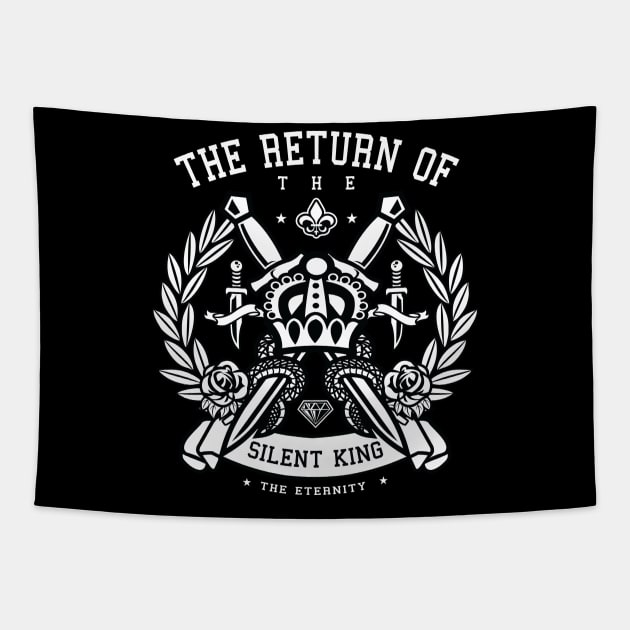 Return of the silent king Tapestry by RaptureMerch