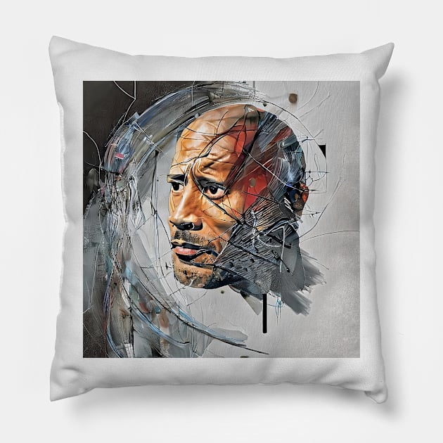 Image of Dwayne Johnson Pillow by bogfl