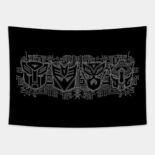 Transformers Circuit Board Tapestry