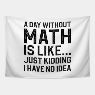 A Day Without Math Is Like Just Kidding I Have No Idea Tapestry