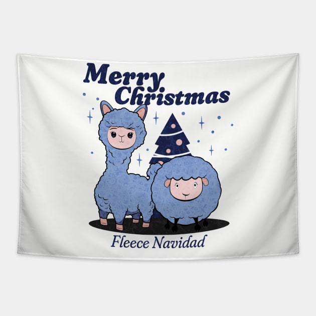 Fleece Navidad Tapestry by DesignByJeff